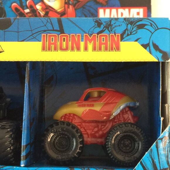 Monster Jam Mini Trucks Marvel Thor Black Panther Iron Man Series 1 New - Picture 4 of 8